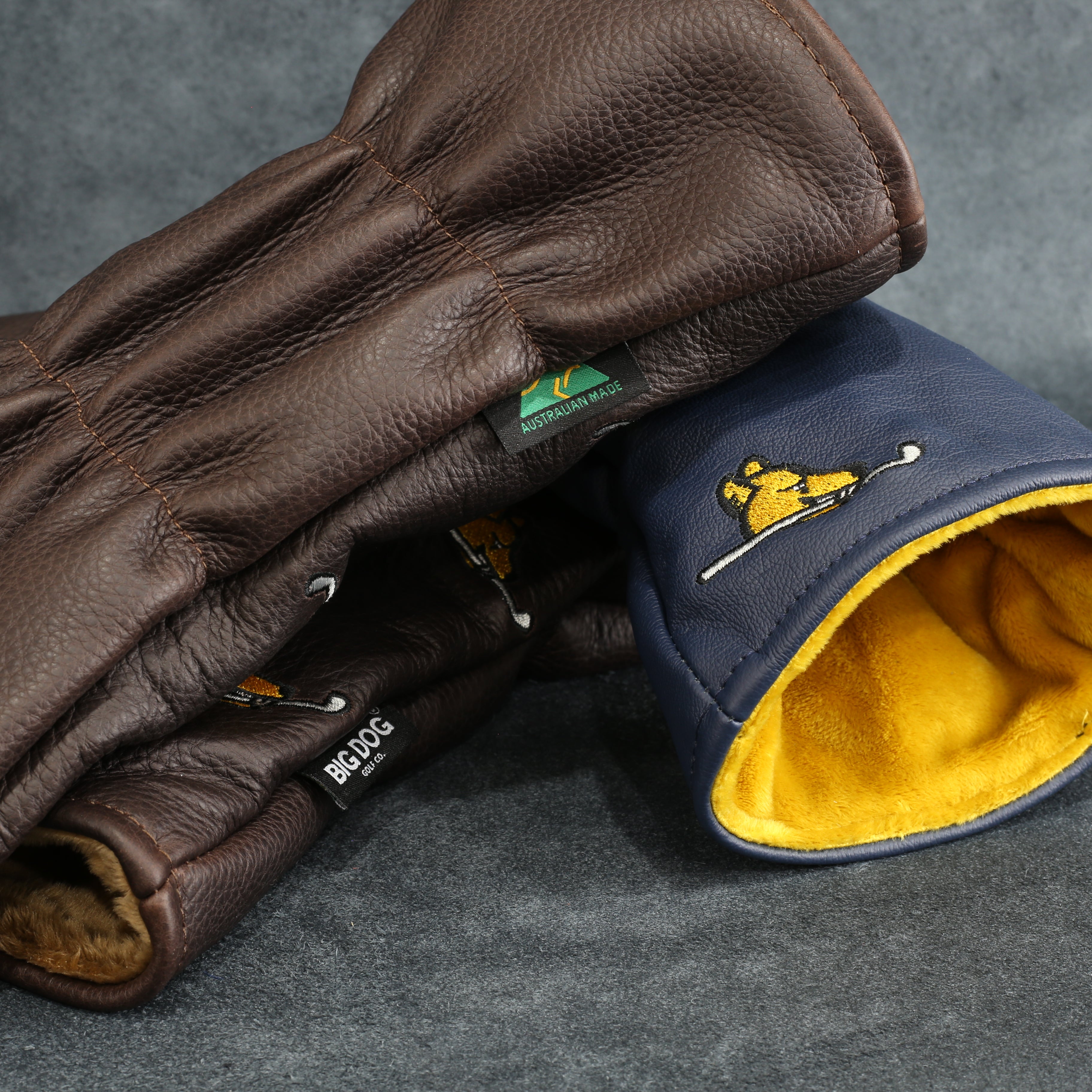 Dancing Tiger Head Driver Cover - Brown or Green or White