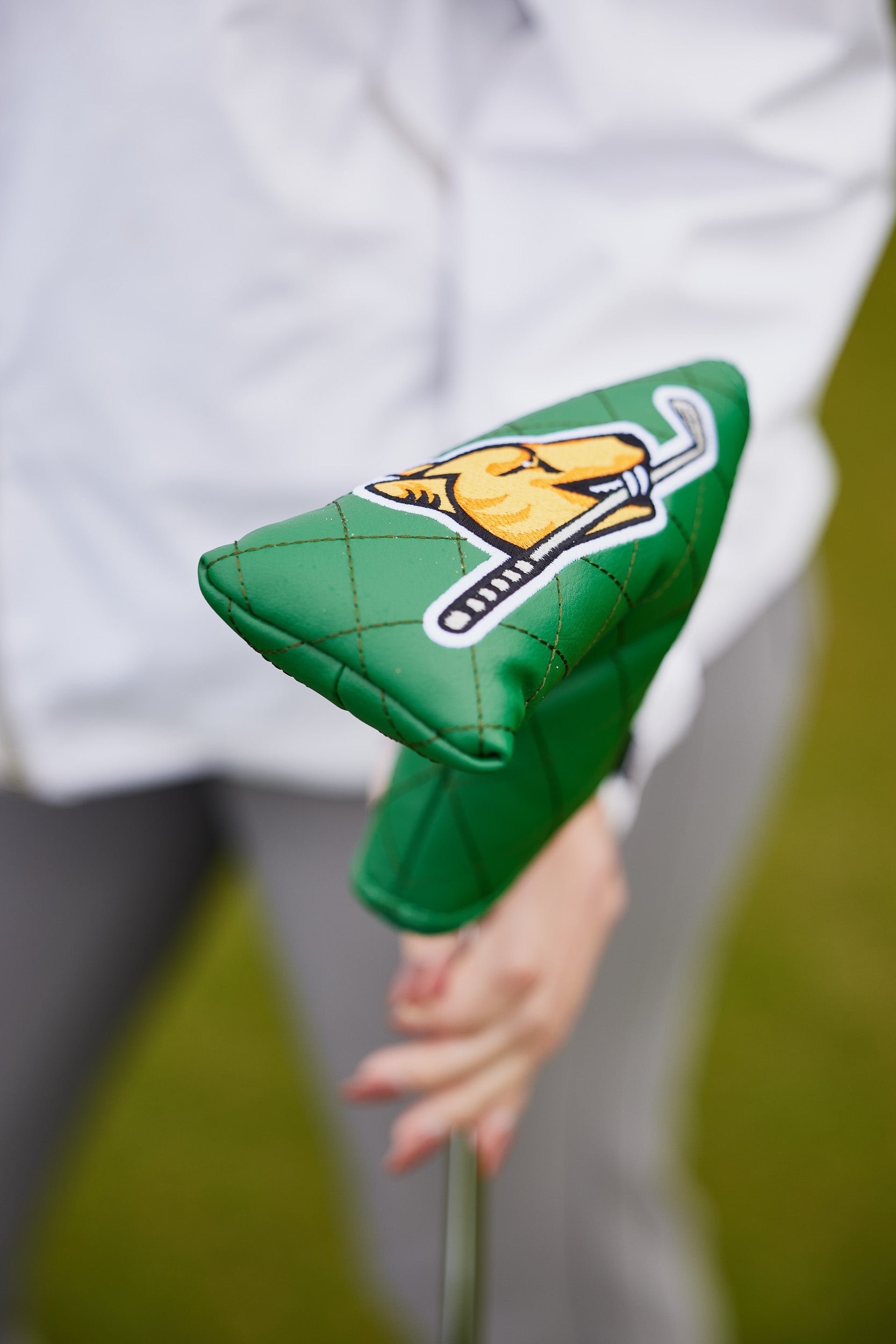 7 Mile Beach Green Diamond Stitched Blade Headcover