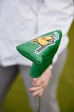 Load image into Gallery viewer, 7 Mile Beach Green Diamond Stitched Blade Headcover
