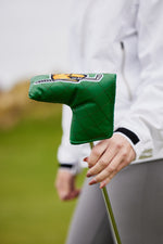 Load image into Gallery viewer, 7 Mile Beach Green Diamond Stitched Blade Headcover
