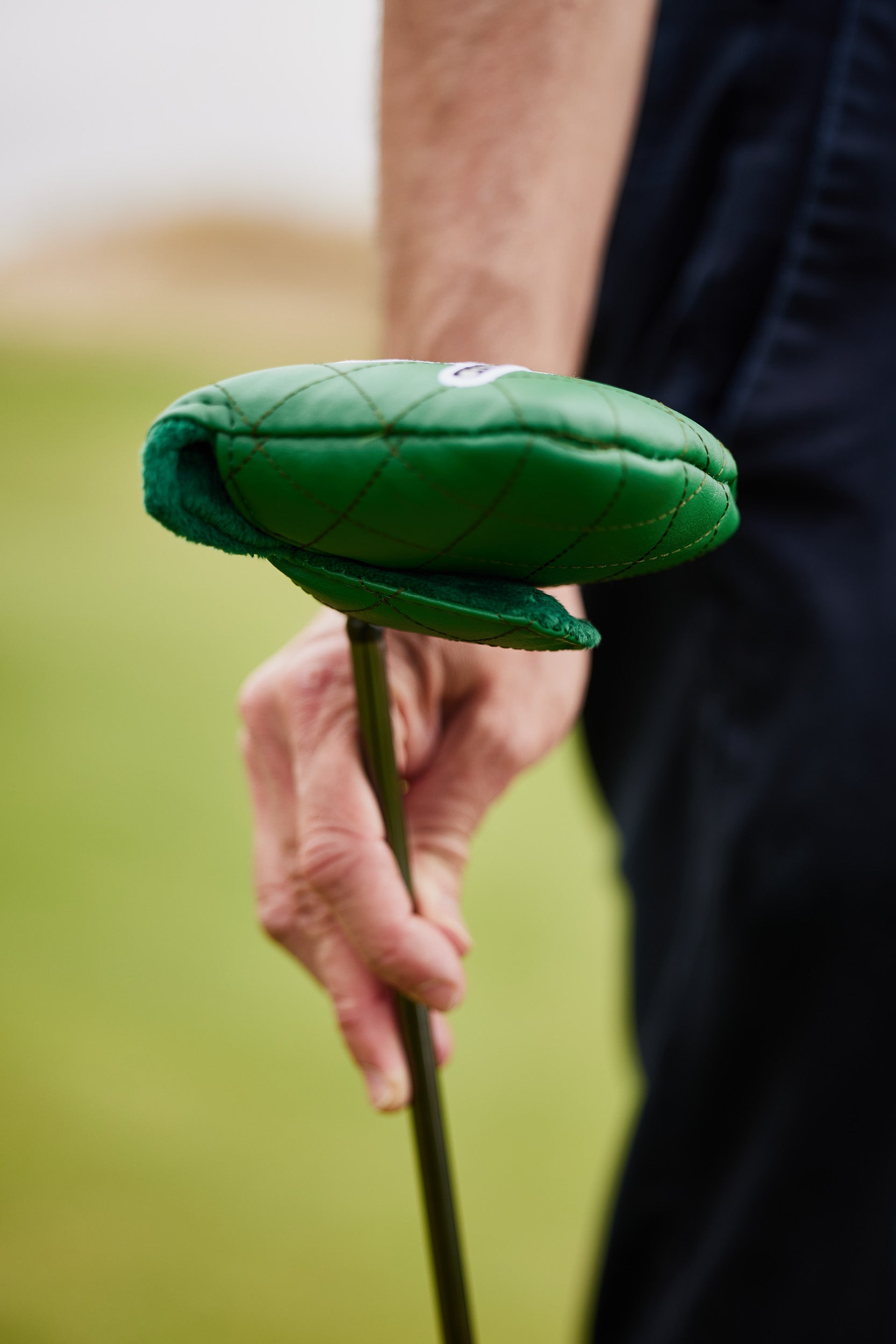 7 Mile Beach Green Diamond Stitched Mallet Headcover