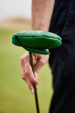 Load image into Gallery viewer, 7 Mile Beach Green Diamond Stitched Mallet Headcover
