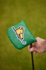 Load image into Gallery viewer, 7 Mile Beach Green Diamond Stitched Mallet Headcover
