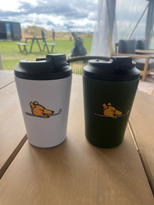 Insulated Coffee cup 12oz - Green or White