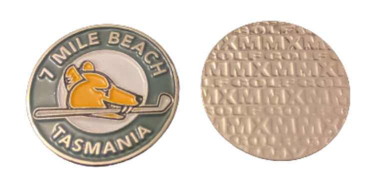 7 Mile Beach Single sided ball marker