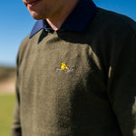 Load image into Gallery viewer, Cashmere Crewneck in Grey and Green
