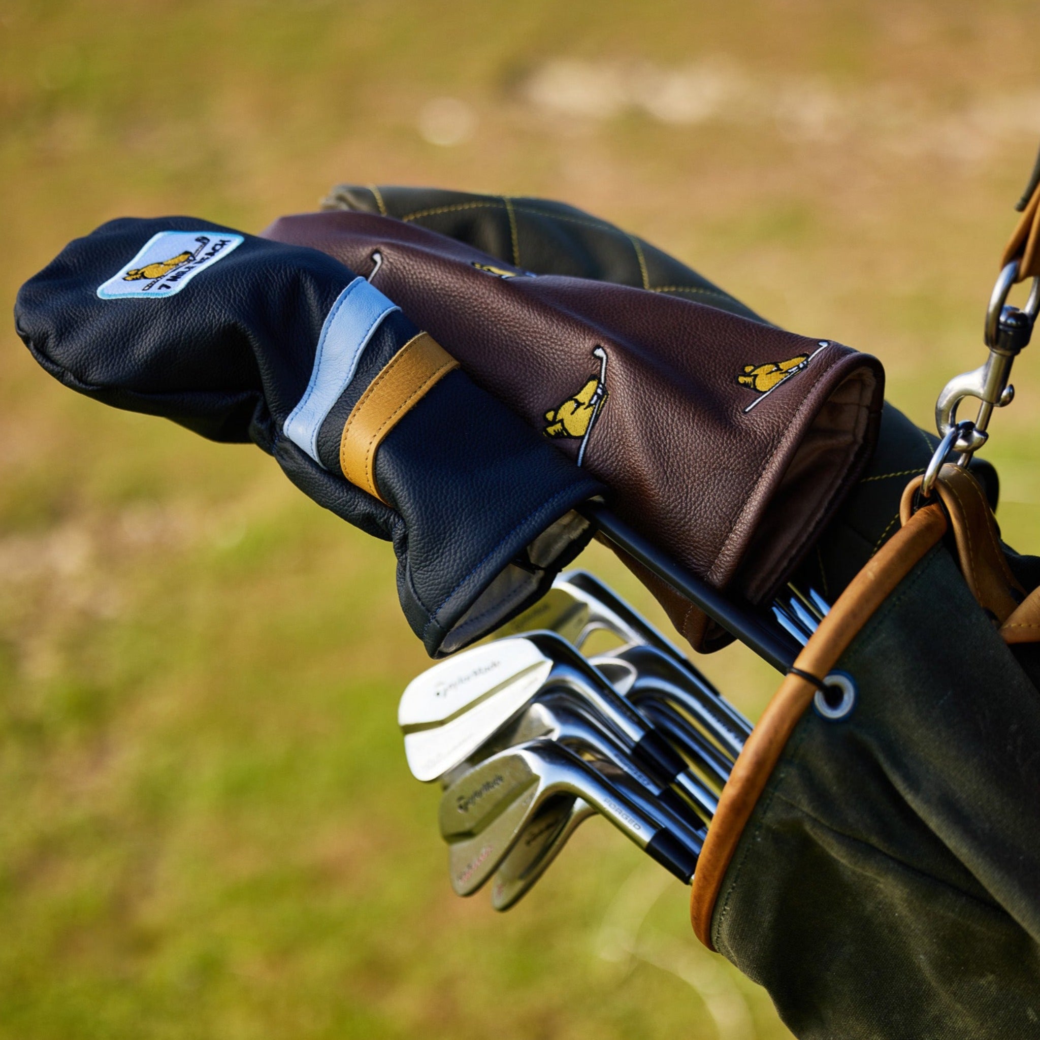 Retro Patch Leather fairway wood cover